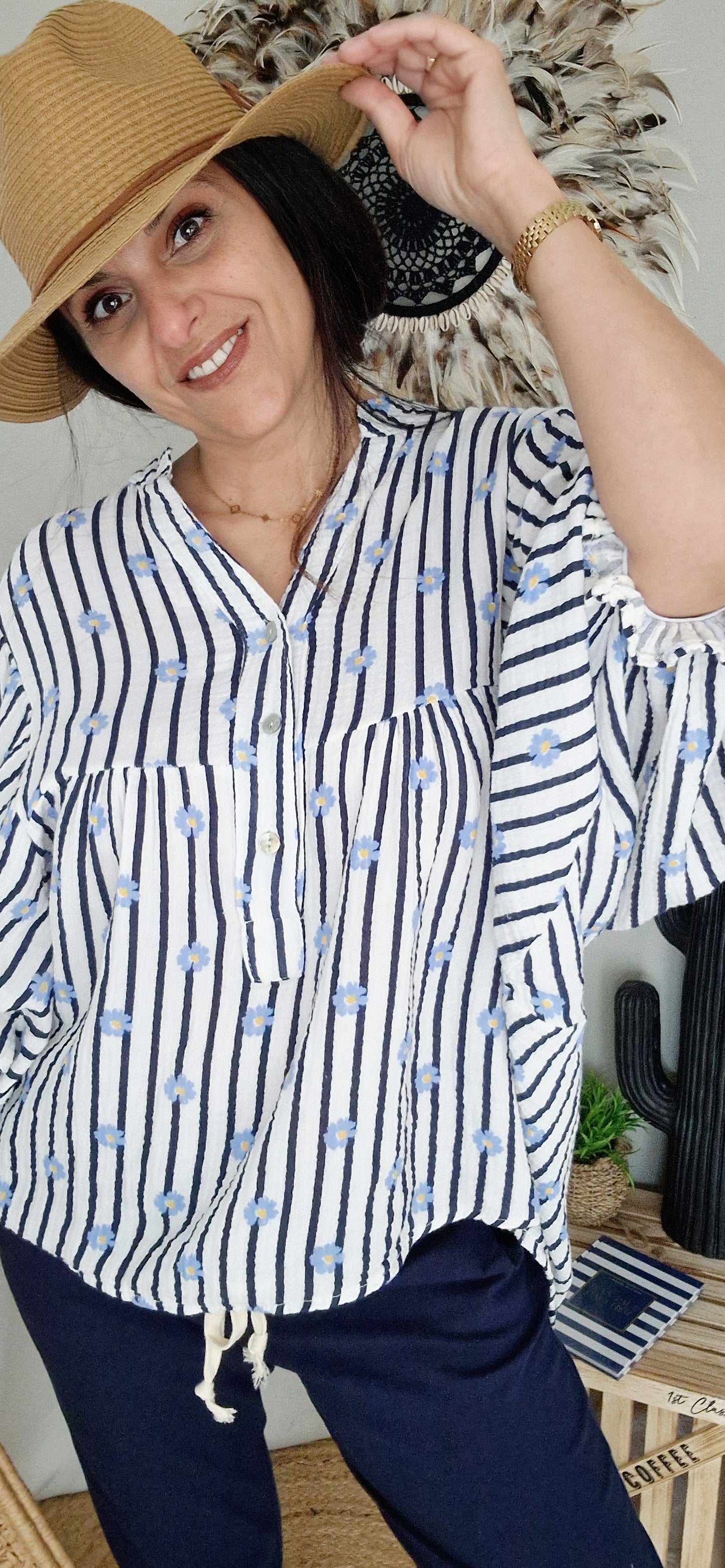 IRIS Blouse Marine