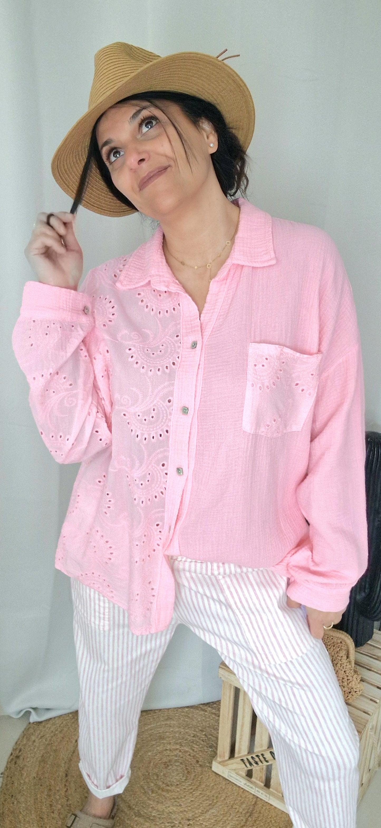 NINA Chemise Rose bébé