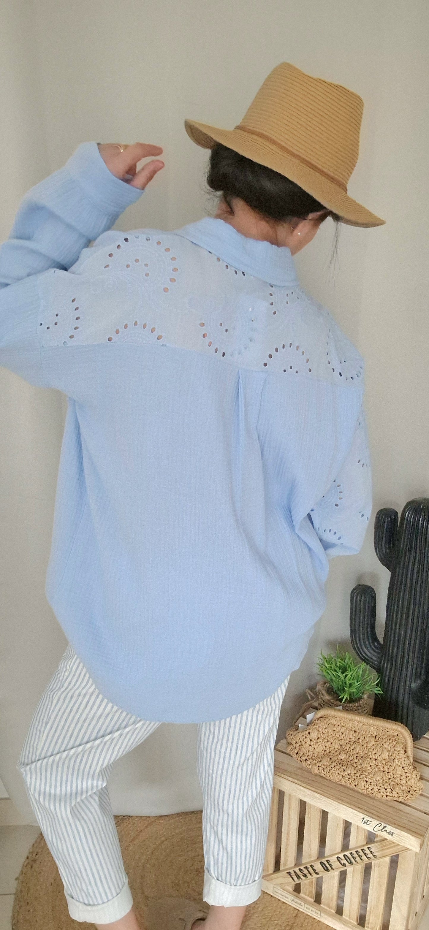 NINA Chemise Azur
