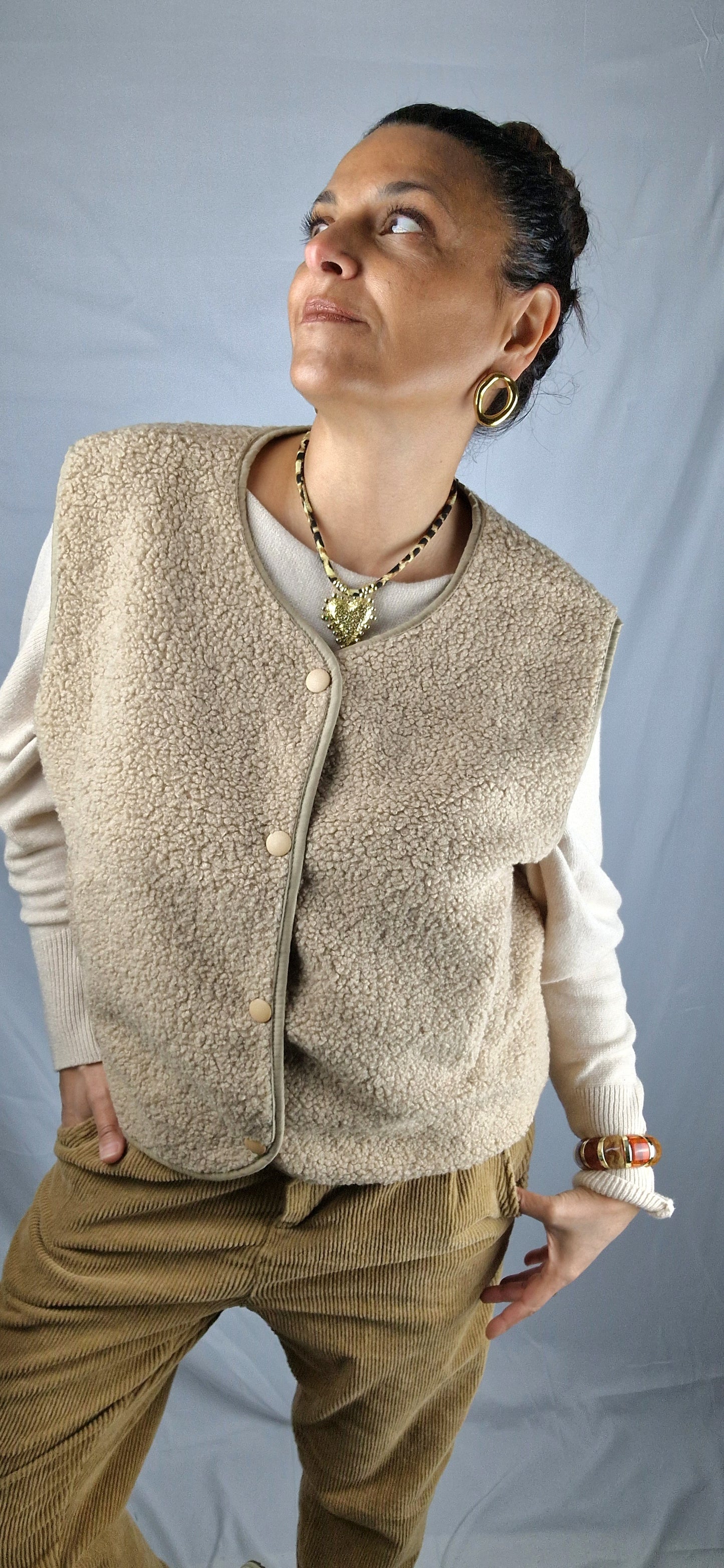 LUMA Gilet sans manches Beige