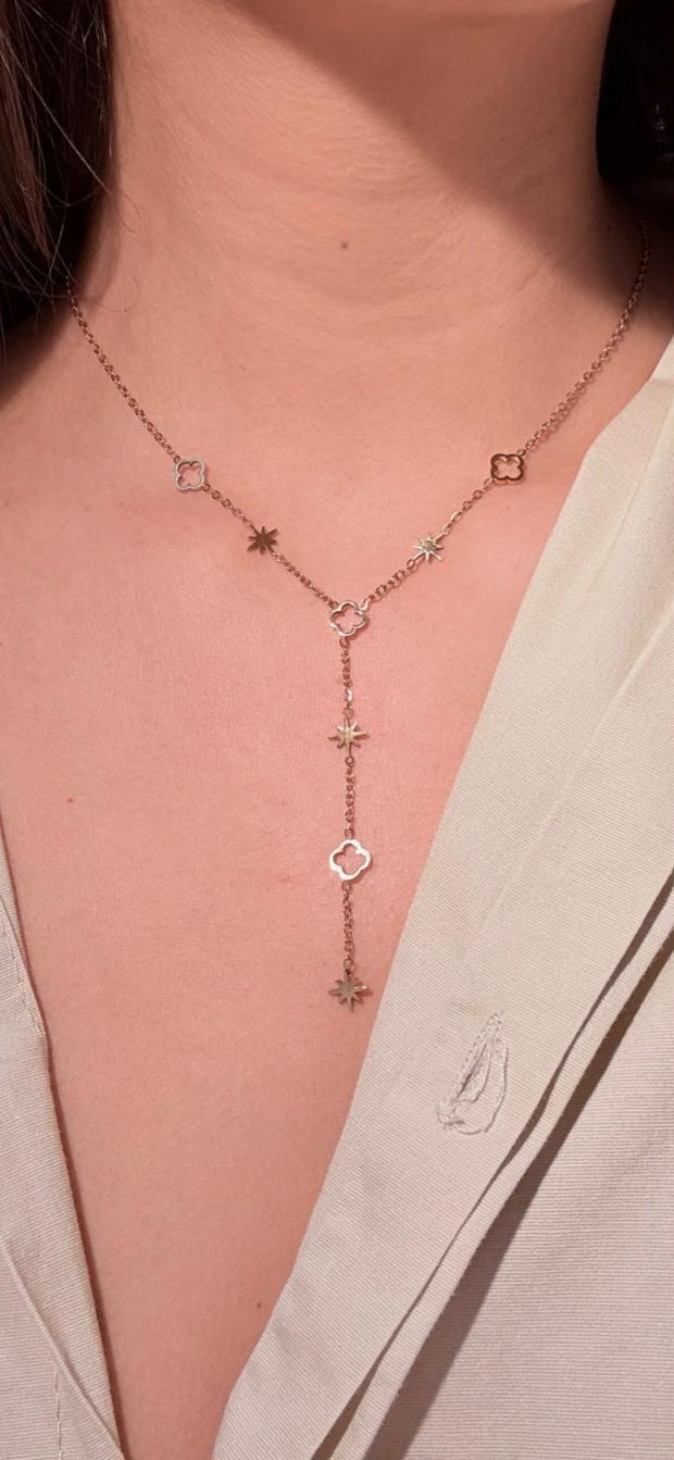 Collier CELESTE Étoiles & trèfles