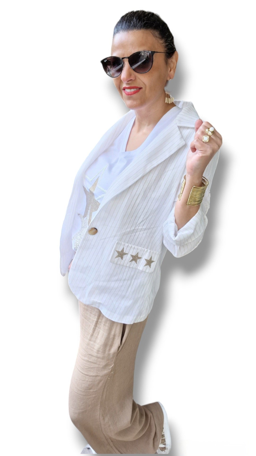 Blazer ESTRELLA Blanc