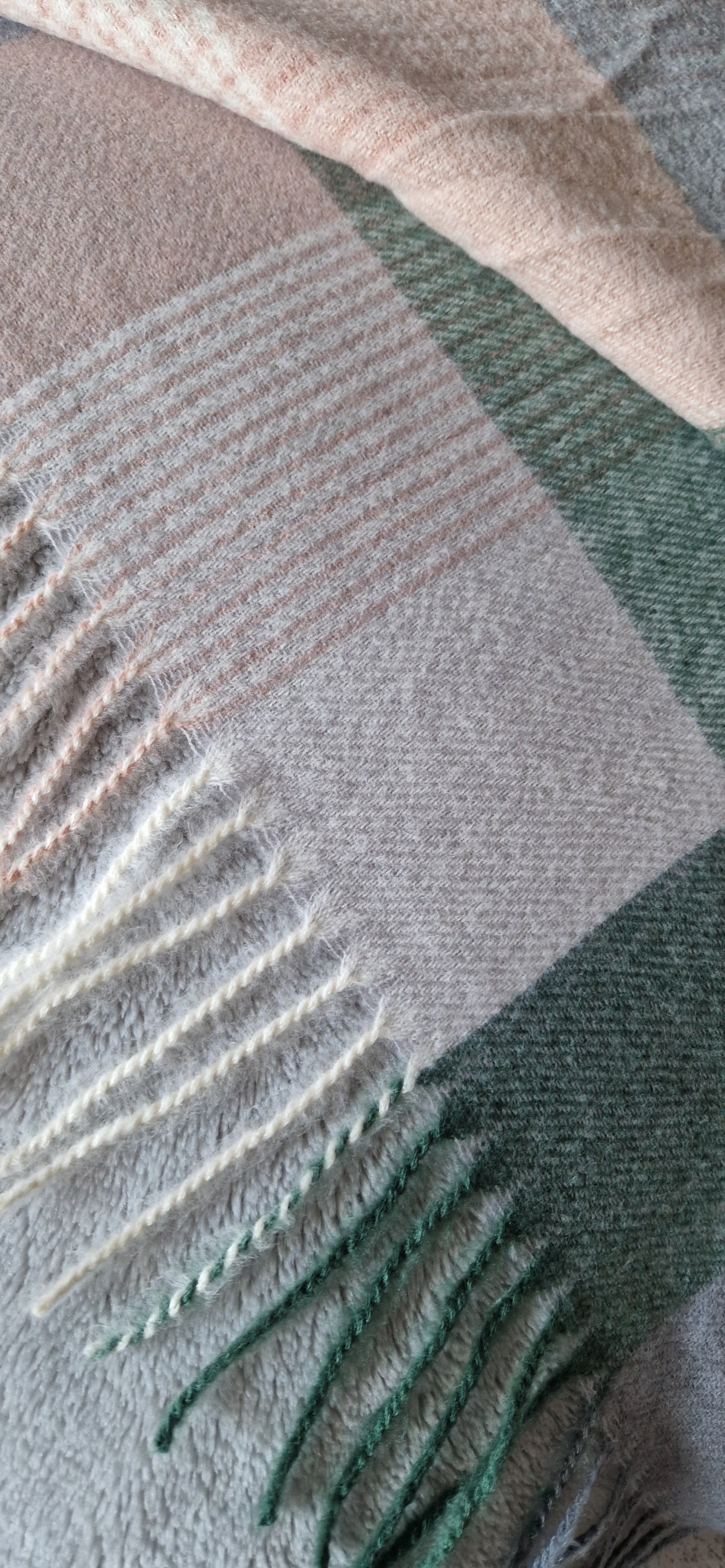 Etole carreaux vert sapin