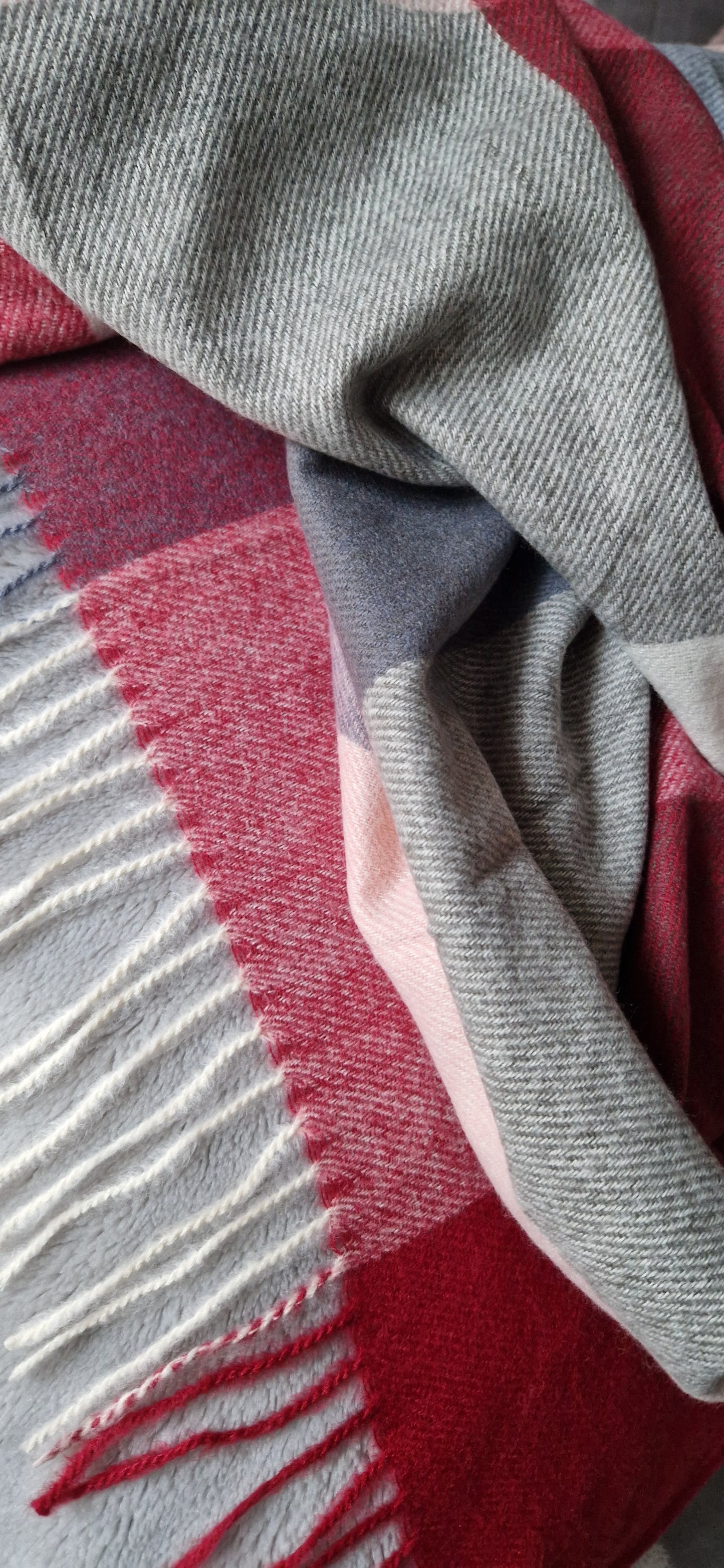 BLAKE Étole carré bordeaux