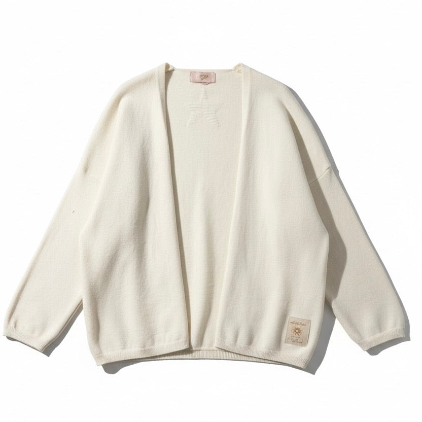 APRIL VINTAGE Gilet basic Crème - Collection Premium