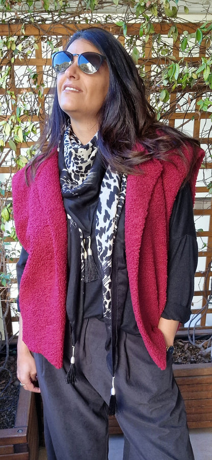 Gilet bordeaux