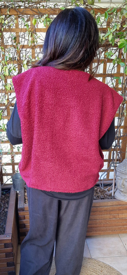 Gilet bordeaux