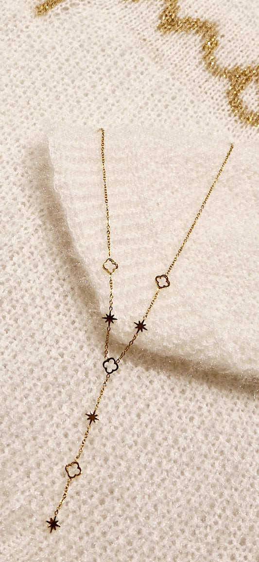 Collier CELESTE Étoiles & trèfles