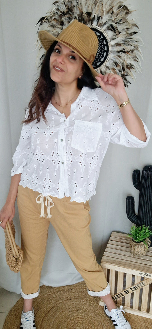 CAPUCINE Chemise blanche