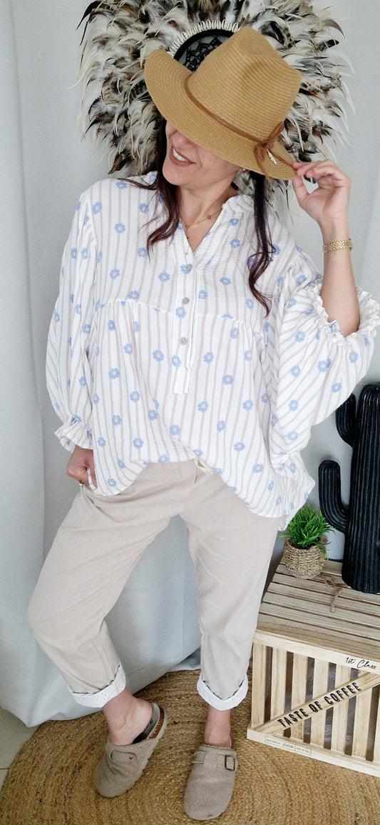 IRIS Blouse Taupe