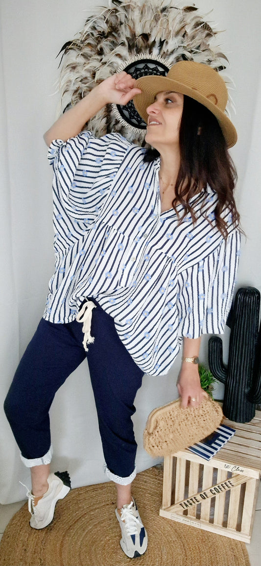 IRIS Blouse Marine