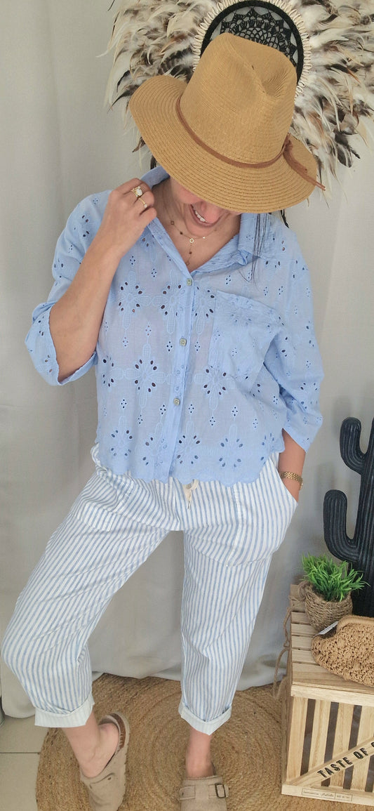 CAPUCINE Chemise Azur