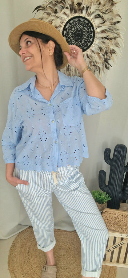 CAPUCINE Chemise Azur