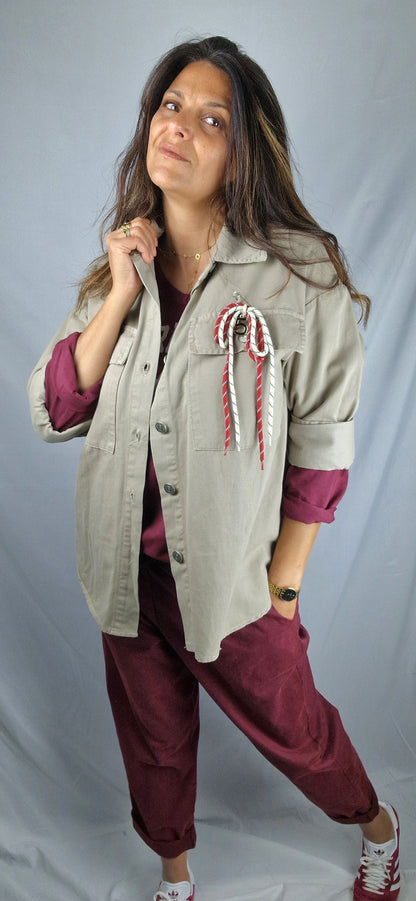 CLEMENCE Surchemise beige