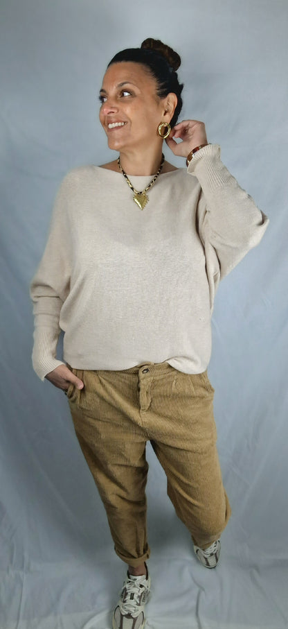 HARRY Pantalon velours Camel