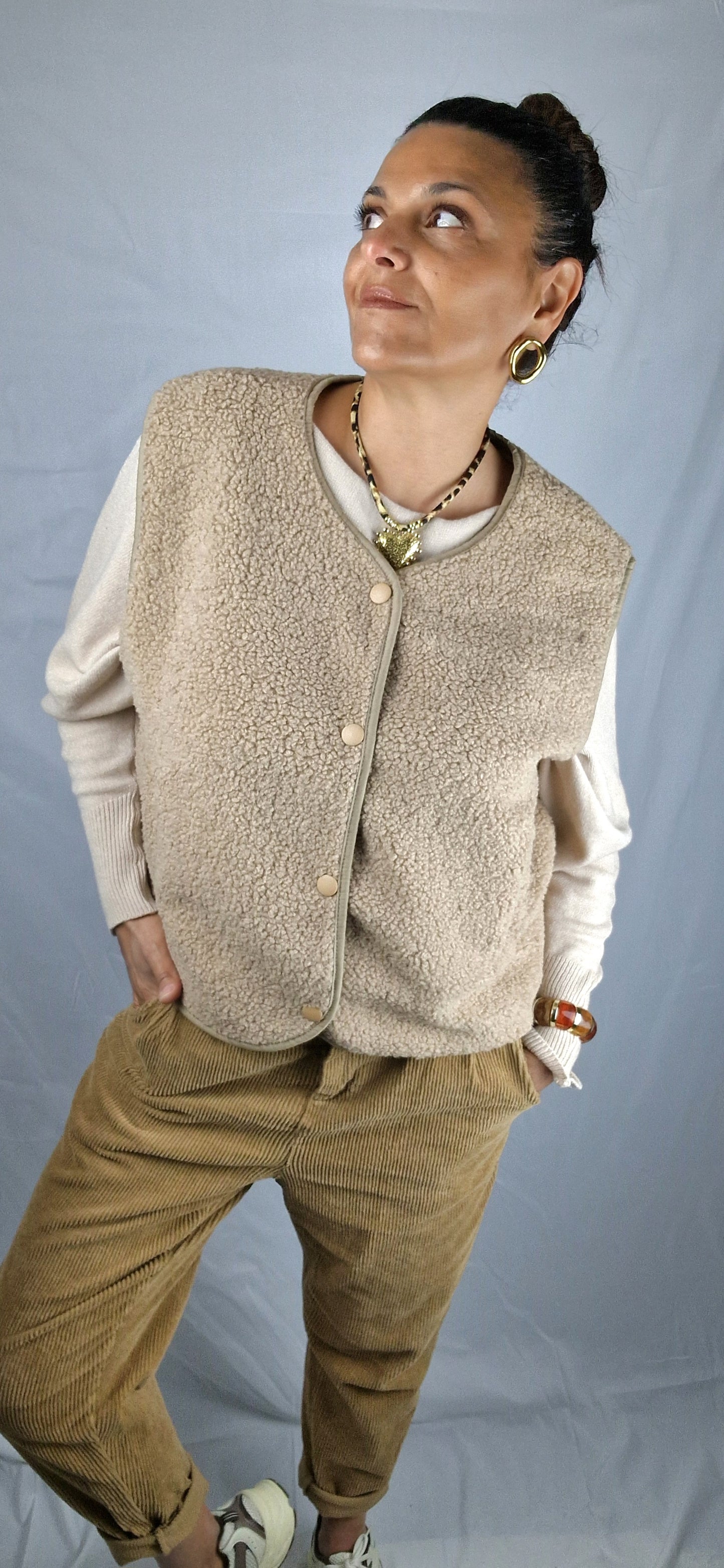 LUMA Gilet sans manches Beige