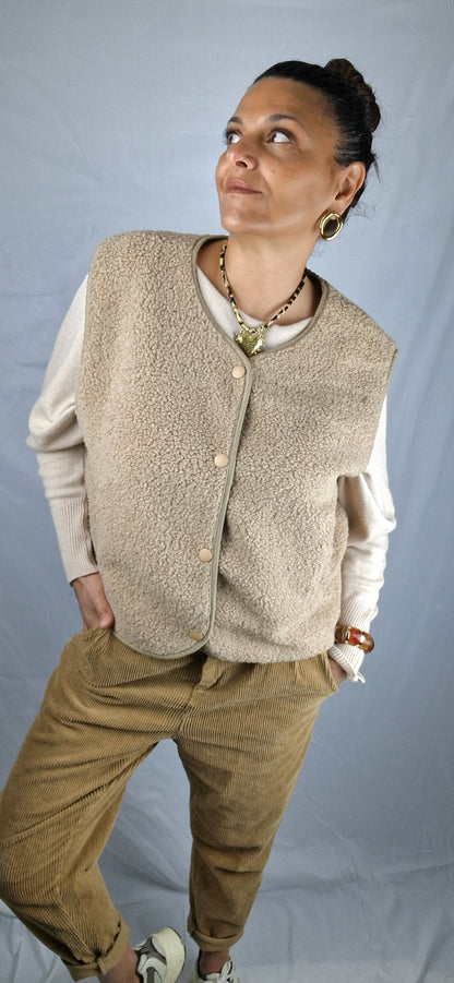 LUMA Gilet sans manches Beige