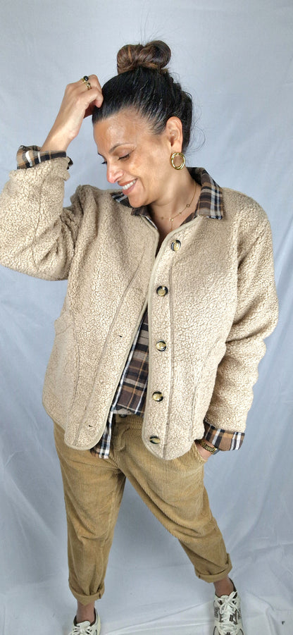 MAYA Veste laine Camel