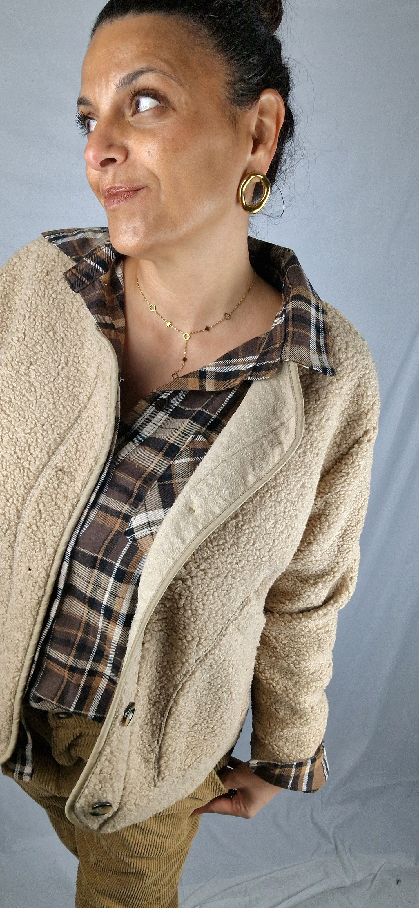 MAYA Veste laine Camel