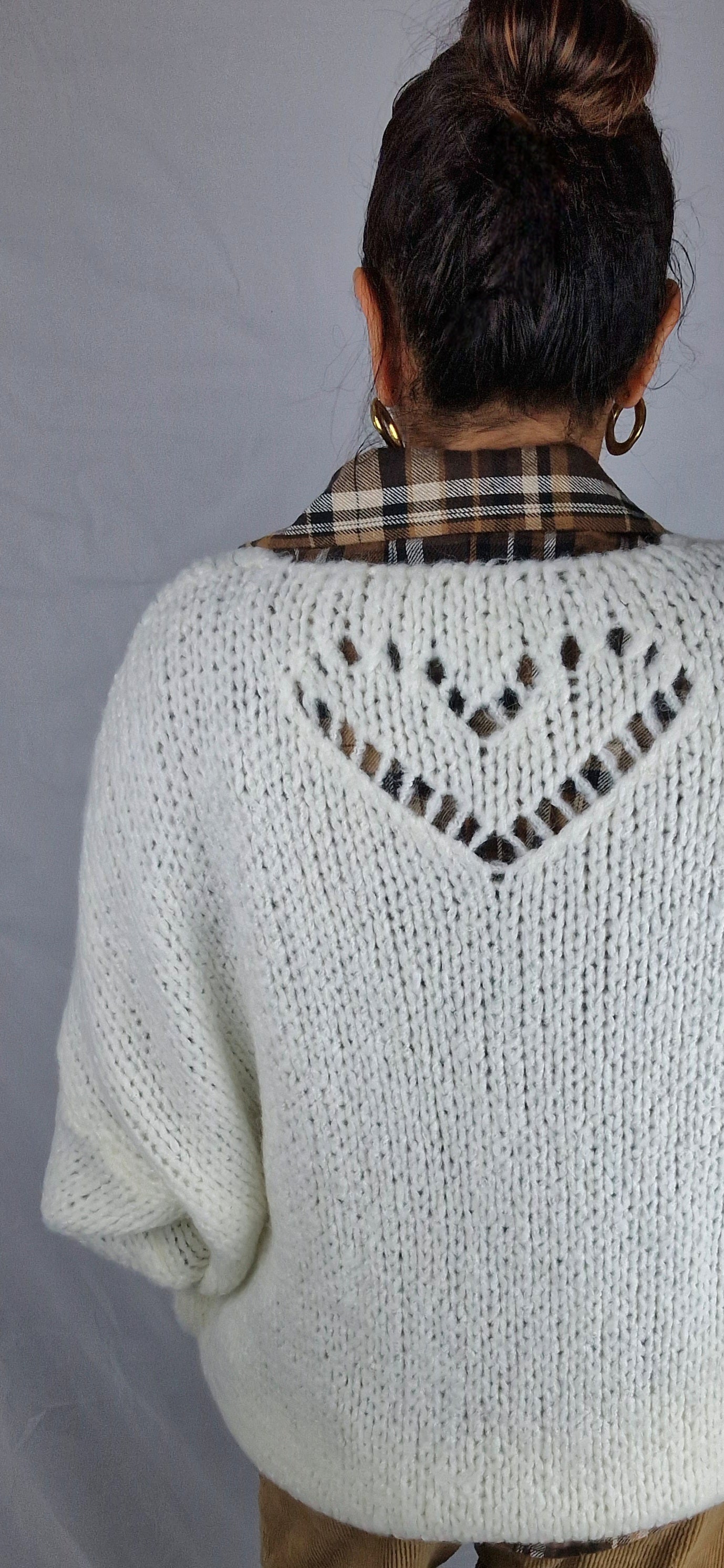 MALO Pull oversize blanc