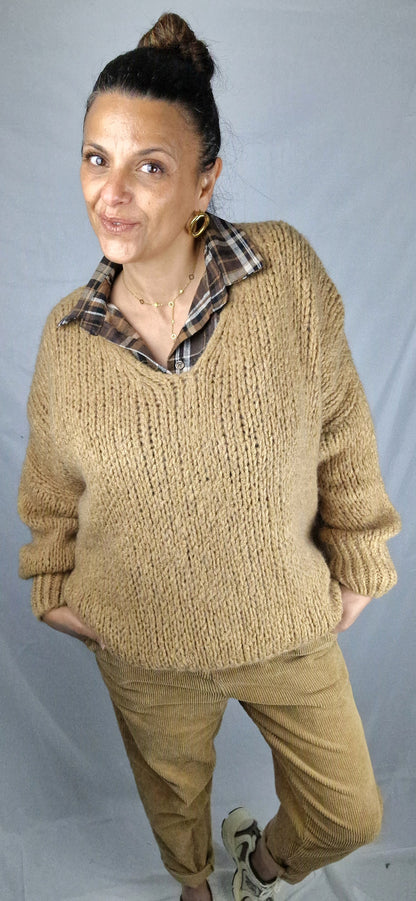 MALO Pull oversize camel