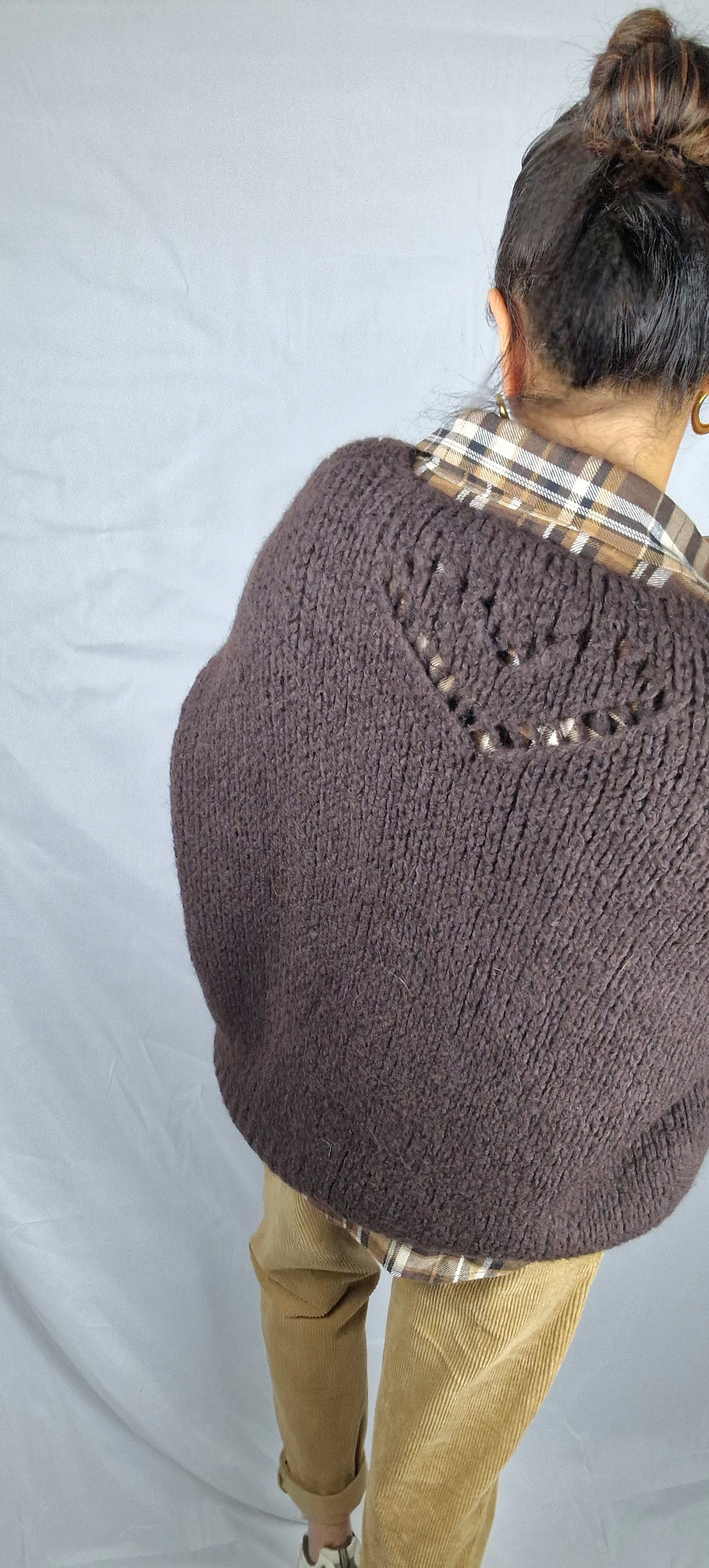 MALO Pull oversize chocolat