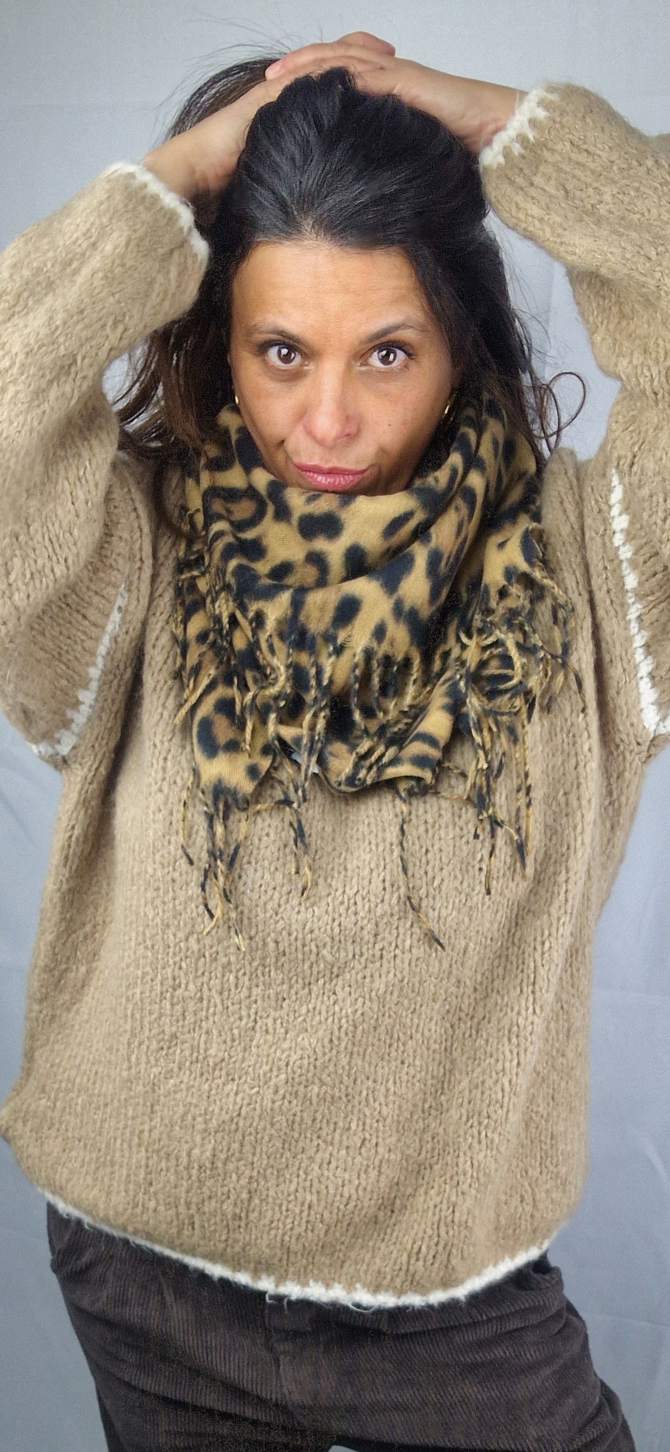 Bandana à franges LEOPARD