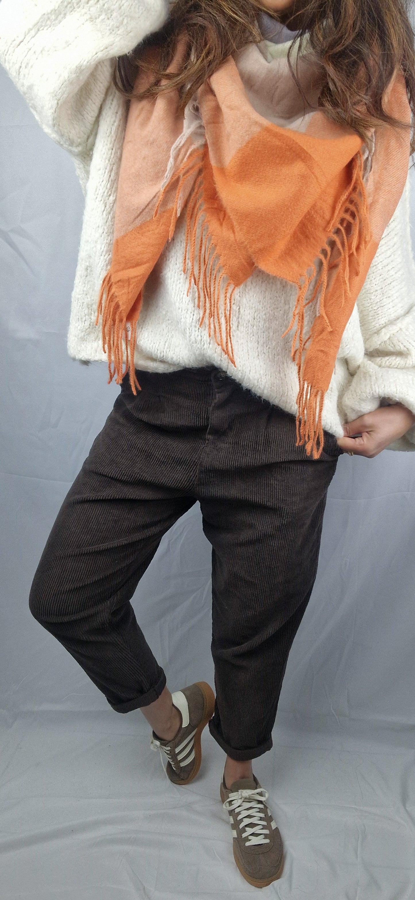 HARRY Pantalon velour marron