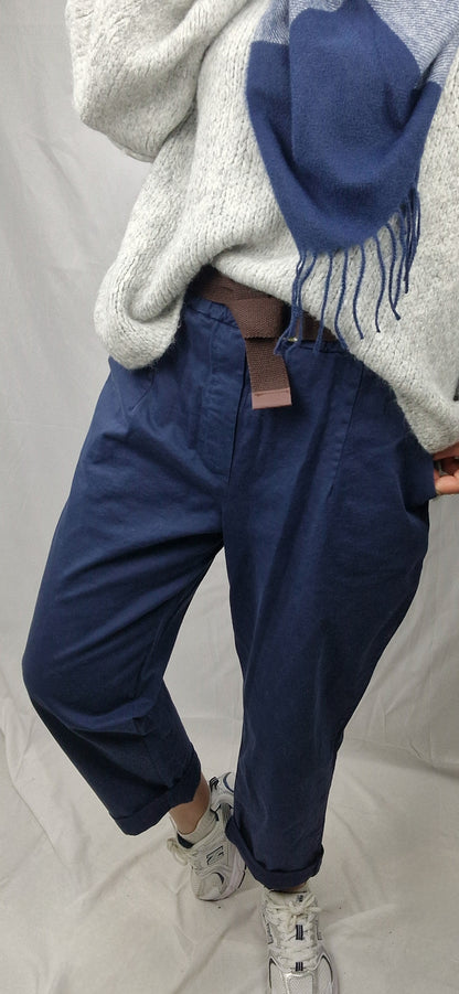 Pantalon loose Marine