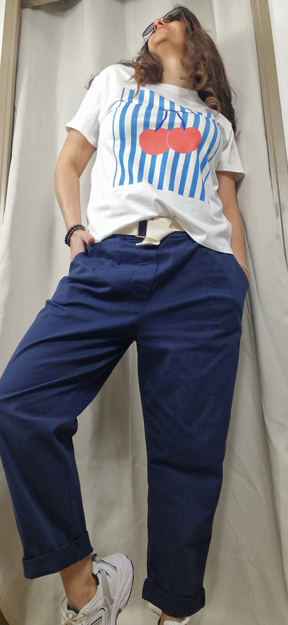 Pantalon LOOSE Marine