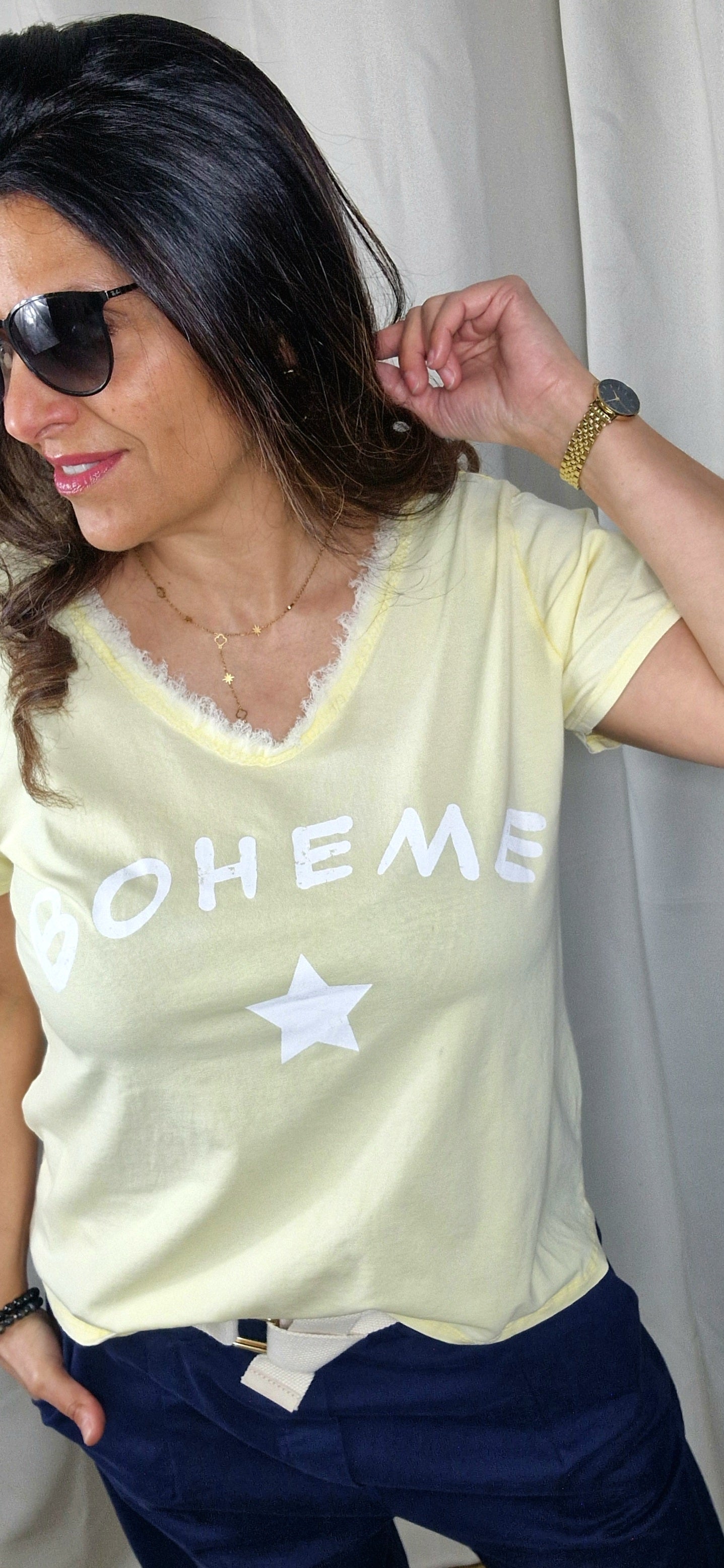 BOHEME tee-shirt Jaune