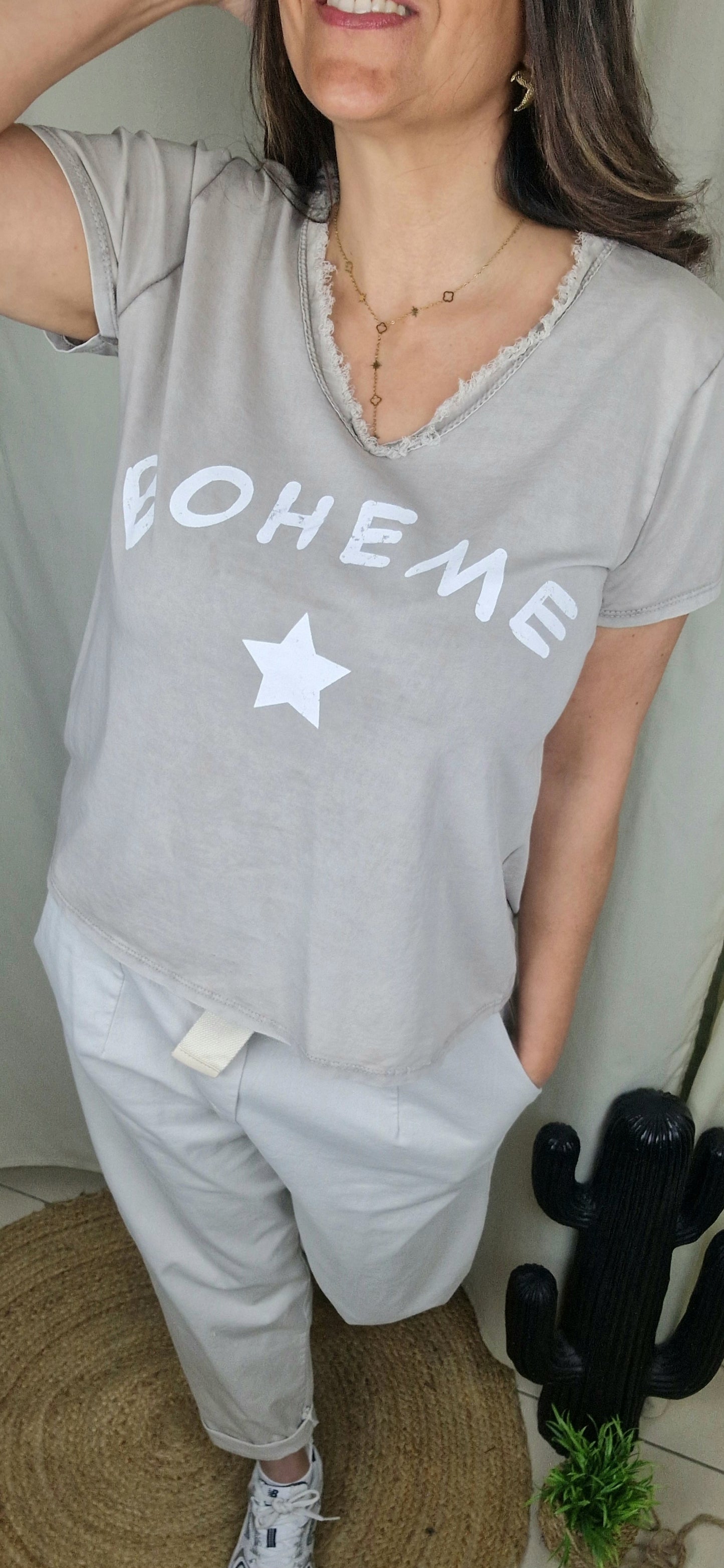 BOHEME tee-shirt Taupe