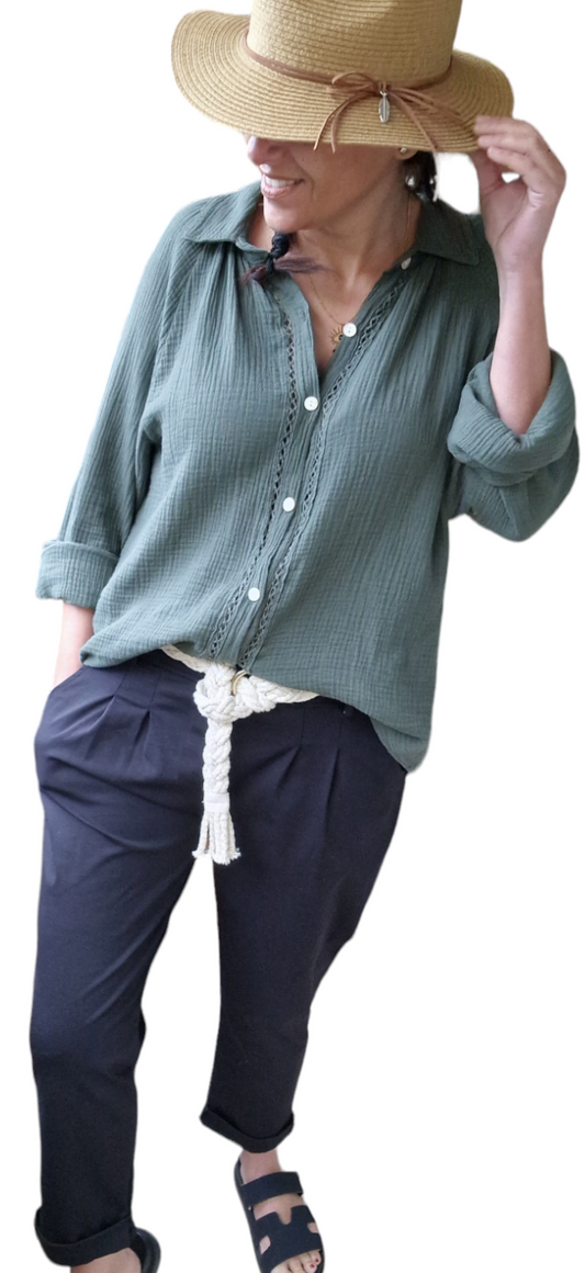 Chemise LISETTE Kaki
