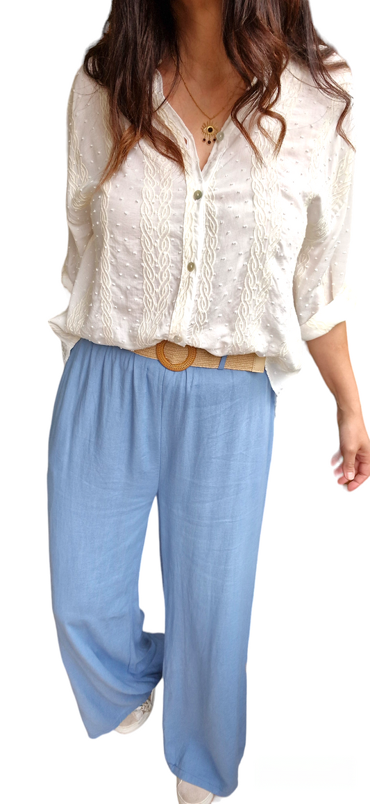 Pantalon AURORA Bleu