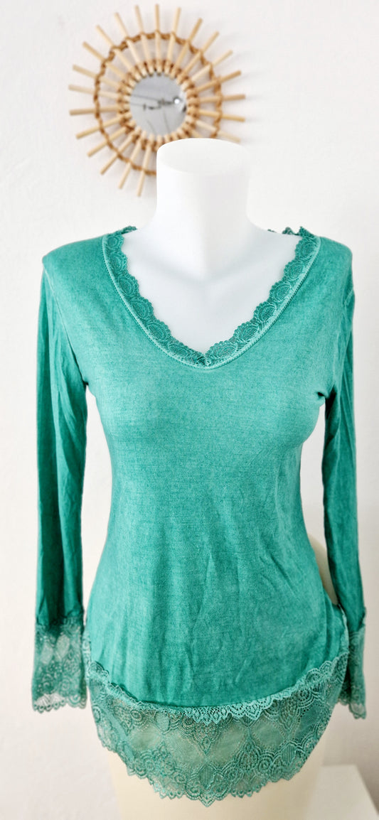 SUBTIL Dentelle vert