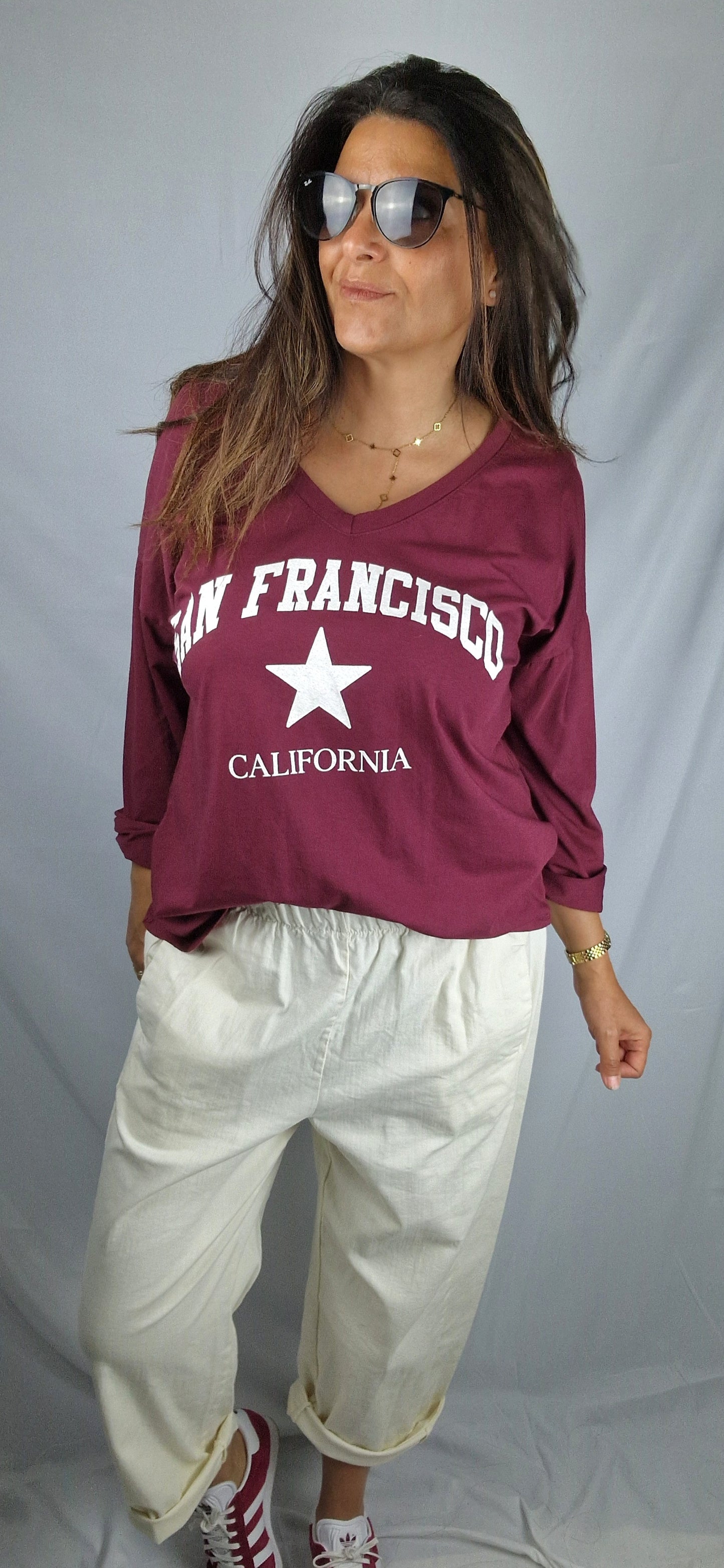 Pantalon écru parfait pour femme taille unique du 36 au 46 