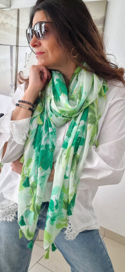 Foulard FLORA Vert