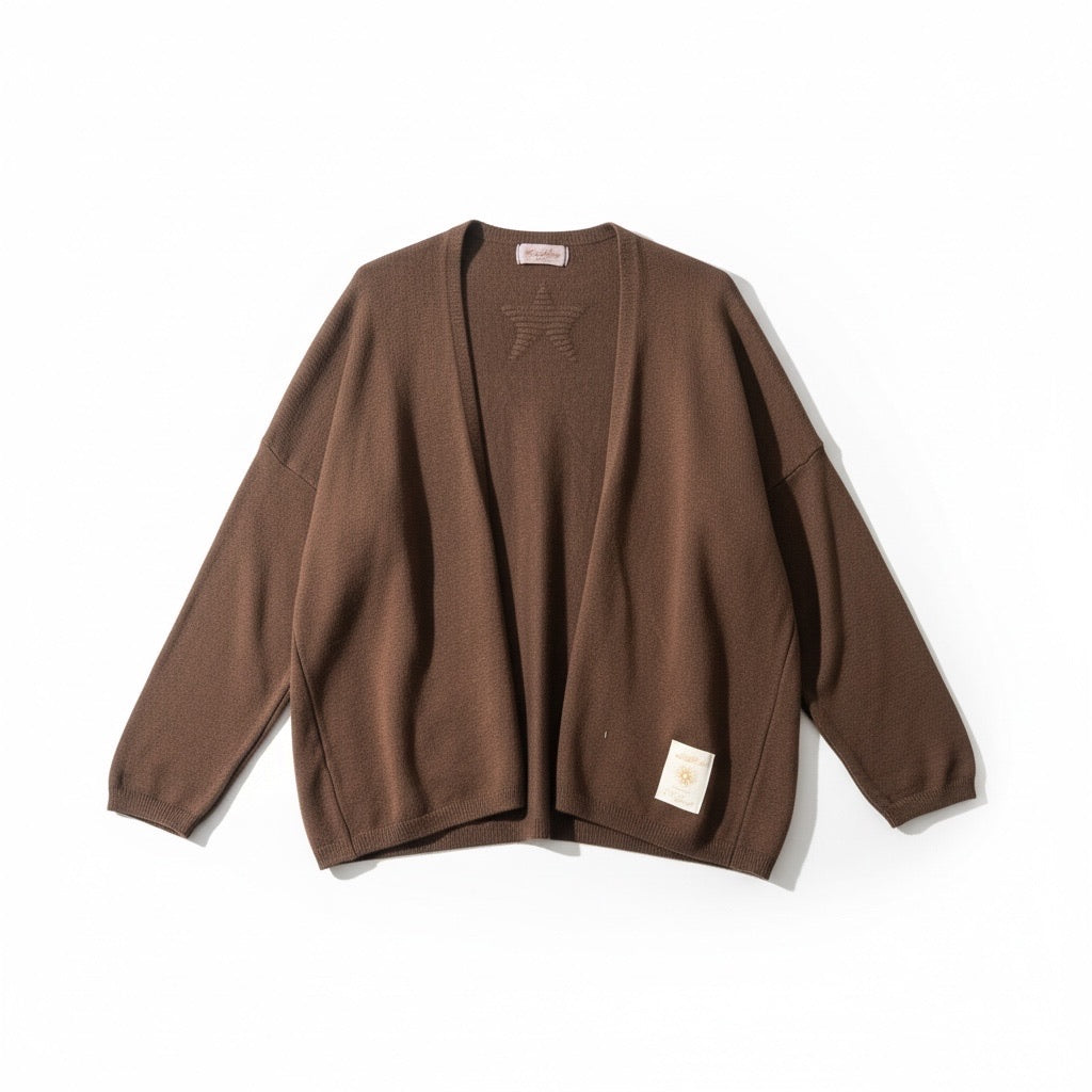 APRIL VINTAGE Gilet basic chocolat - Collection Premium