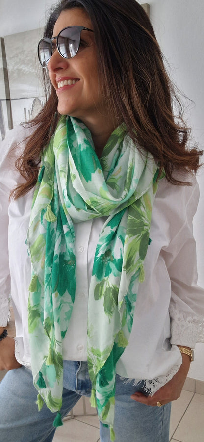 Foulard FLORA Vert