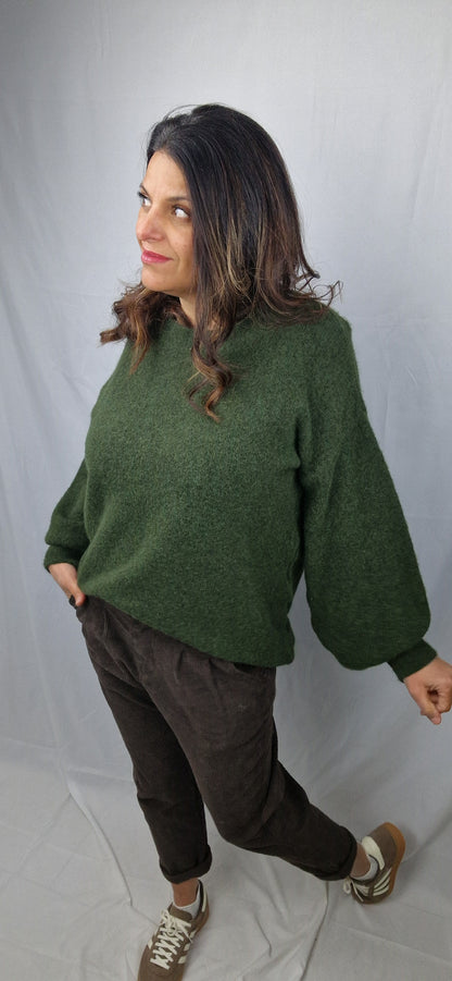SOFIA Pull doux Kaki