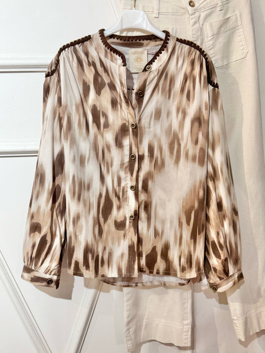 APRIL VINTAGE Chemise chocolat - Collection Premium