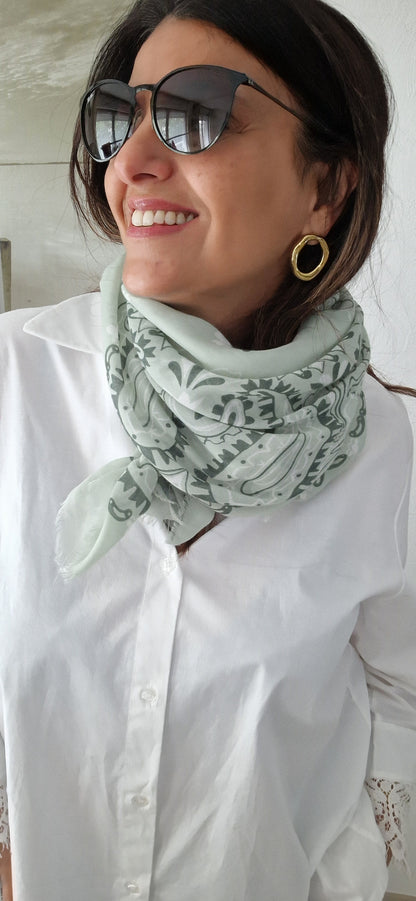 BANDANA Foulard kaki