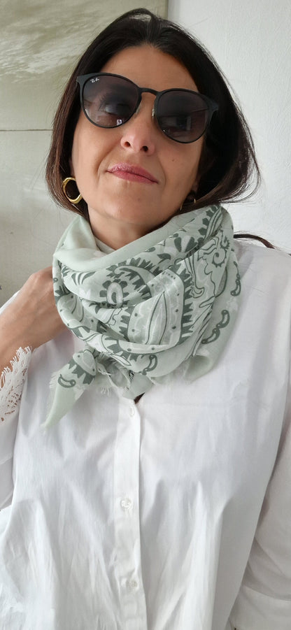 BANDANA Foulard kaki